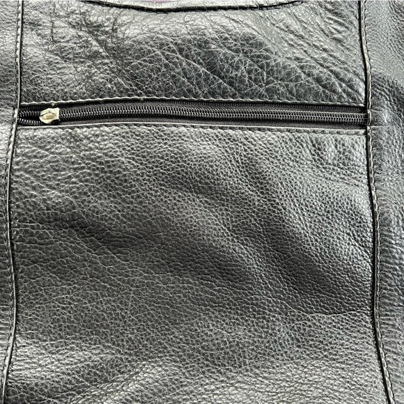 Women’s Black Soft Leather Bag Pocketbook - Picture 5 of 7